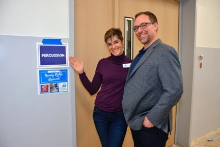 Julie and Glen Schuster—Percussion Room