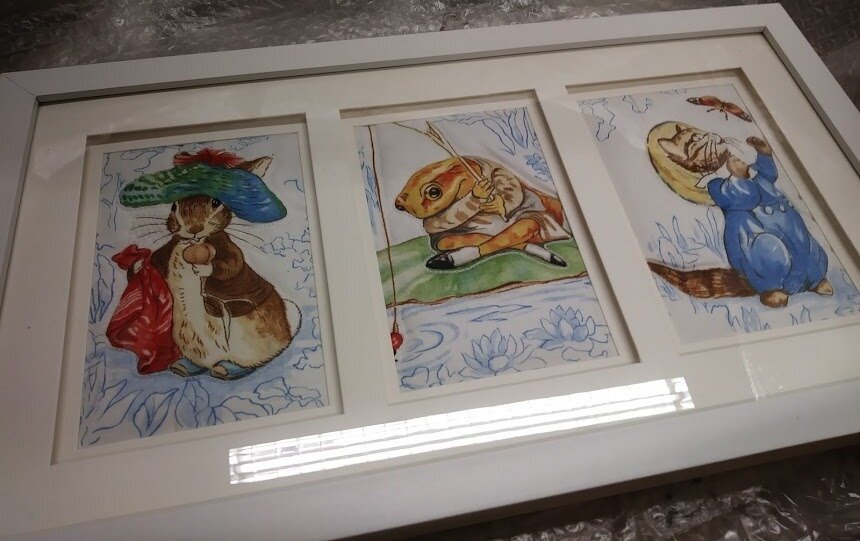 Triple frame benjamin dormouse & jemima£25.jpg