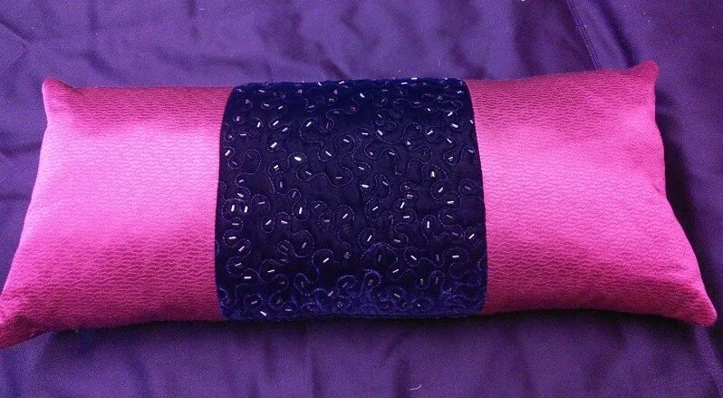 Pink purple quilted beaded band25x60cm.jpg