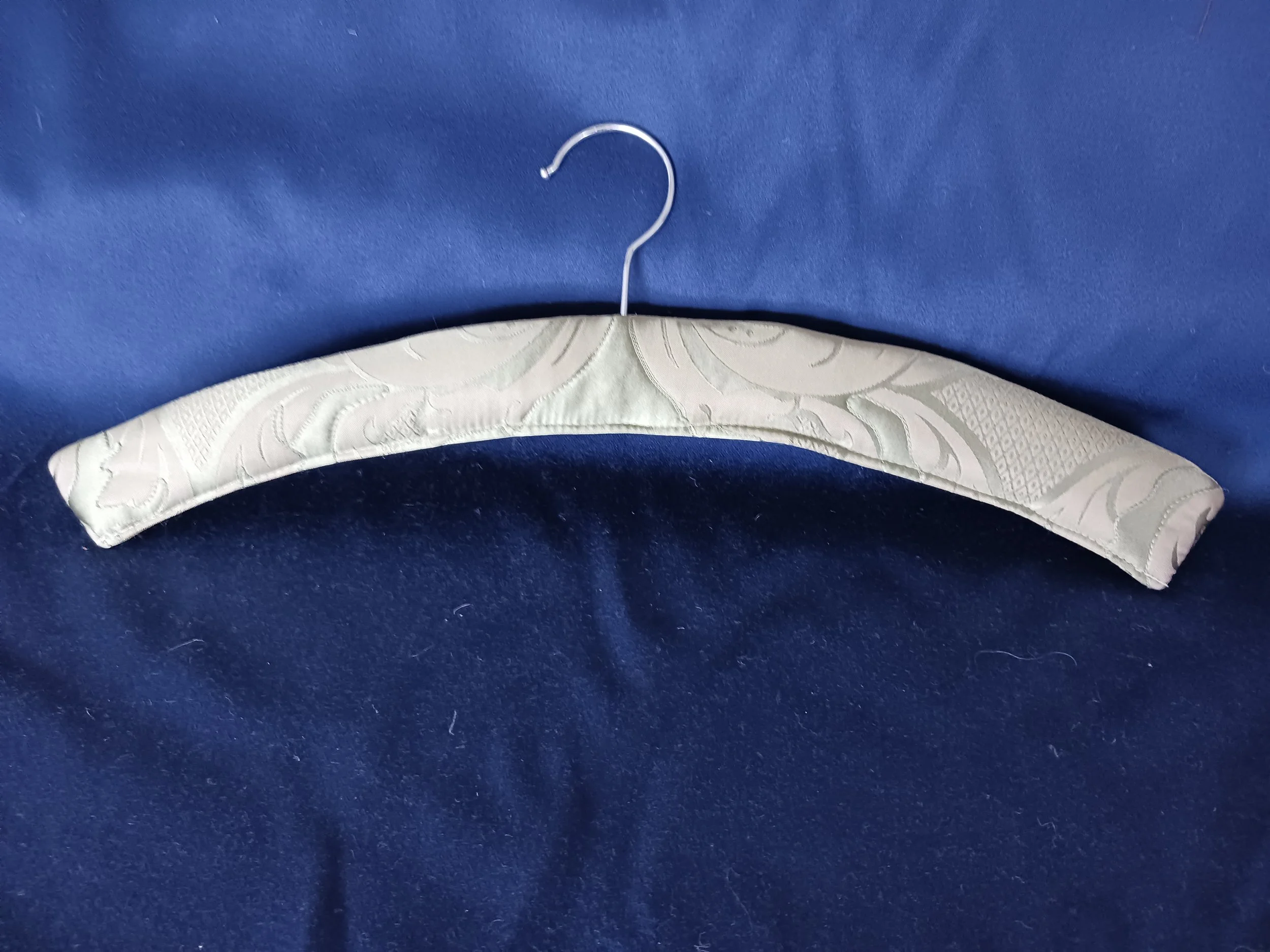 green damask silk hanger (Copy)