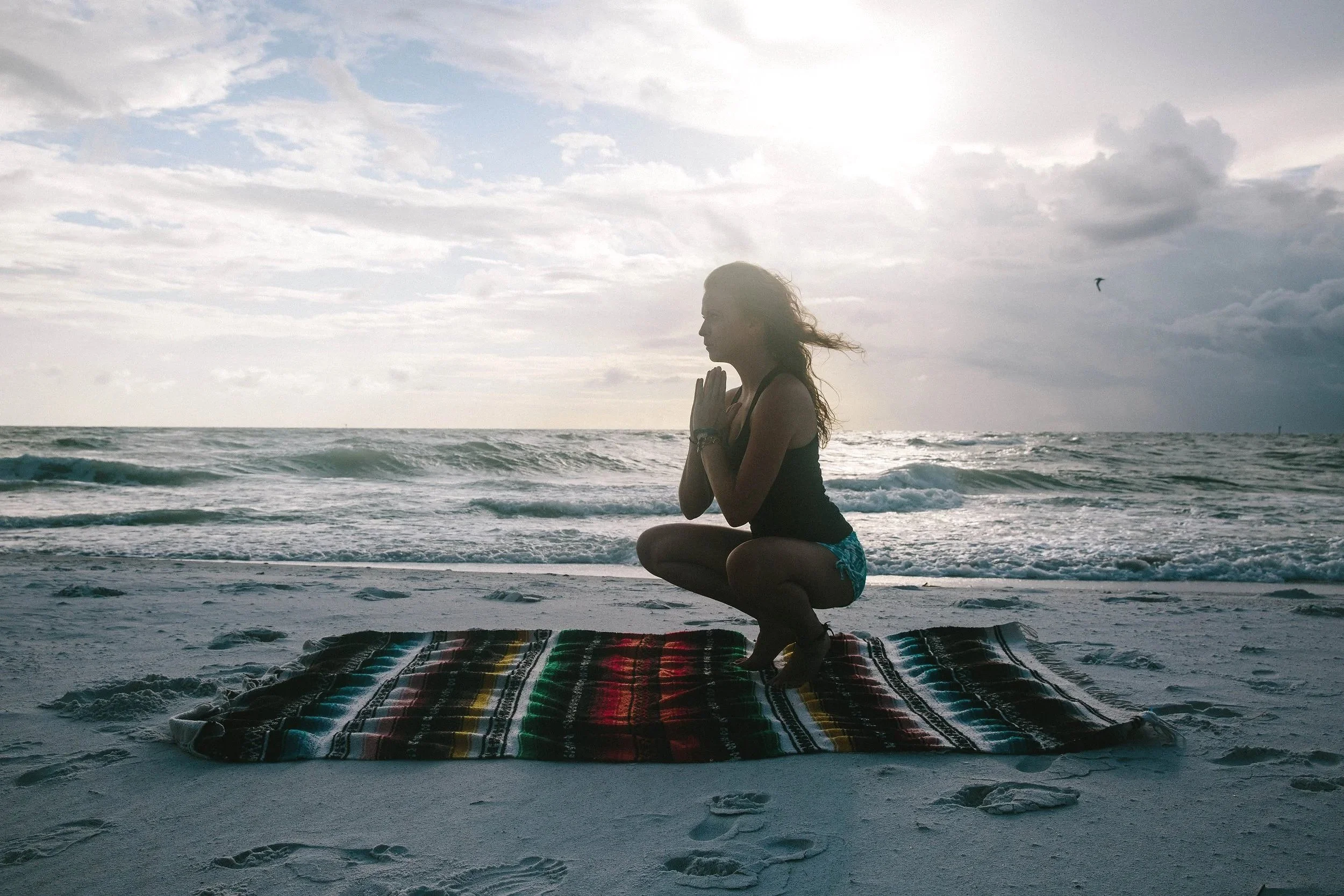 beach yoga Anna Maria Island