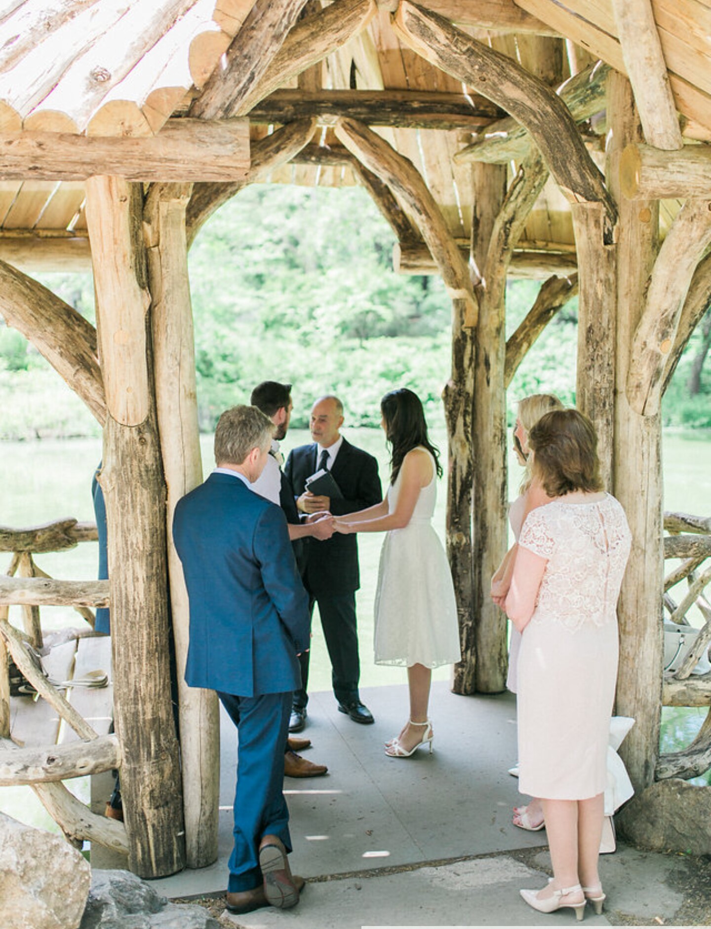 Wedding vows in central park