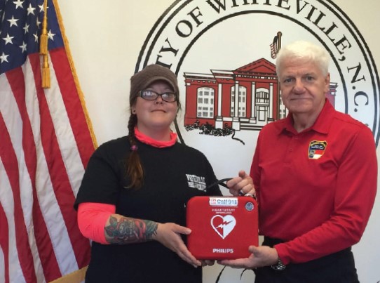 Charlotte Almada and Fire Marshall Hal Lowder