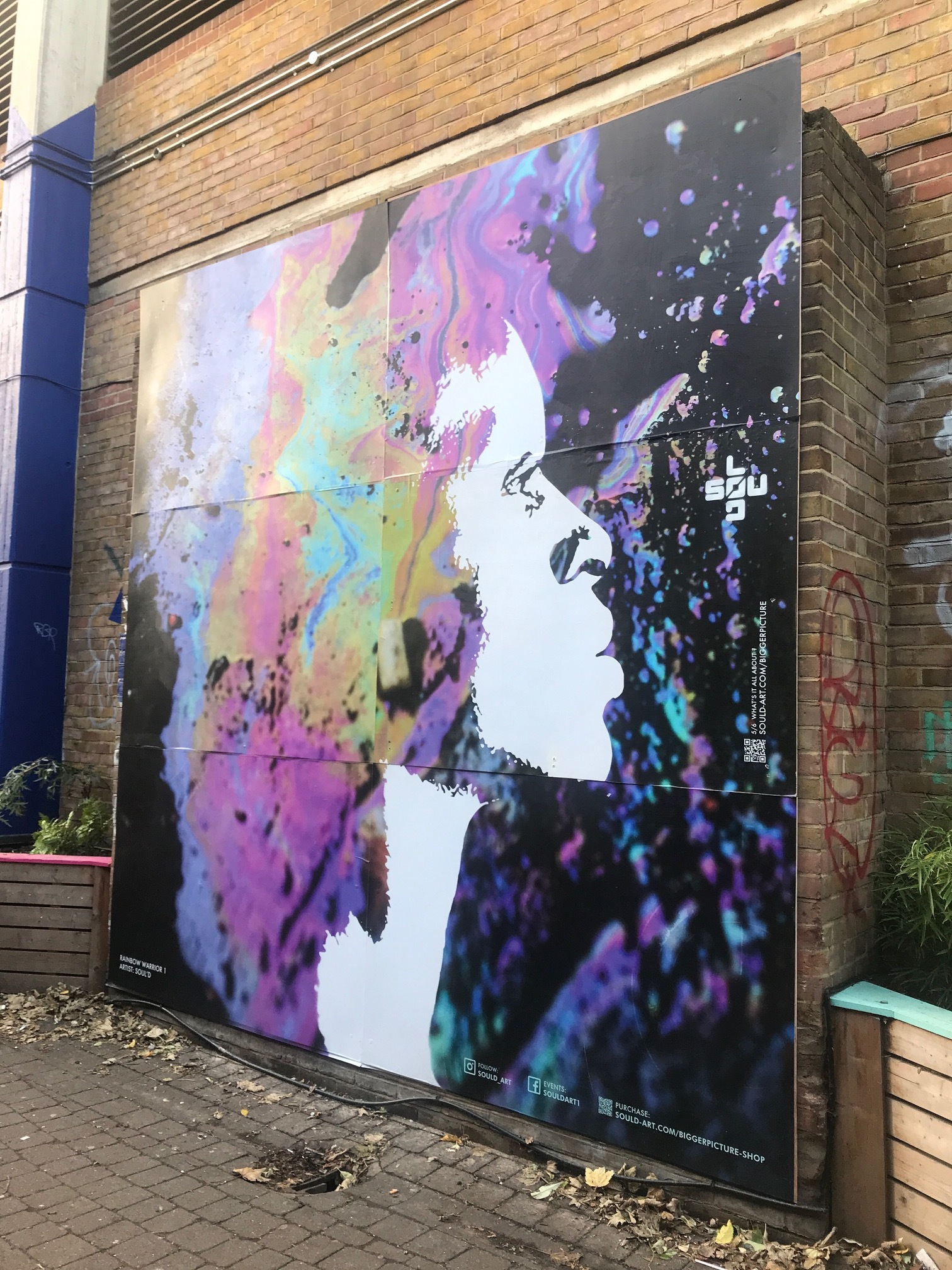 Three SoulD Art pieces, spanning over 12-foot square was revealed to replace the smaller jigsaw pieces dotted around Peckham, from the Bigger Picture art trail.