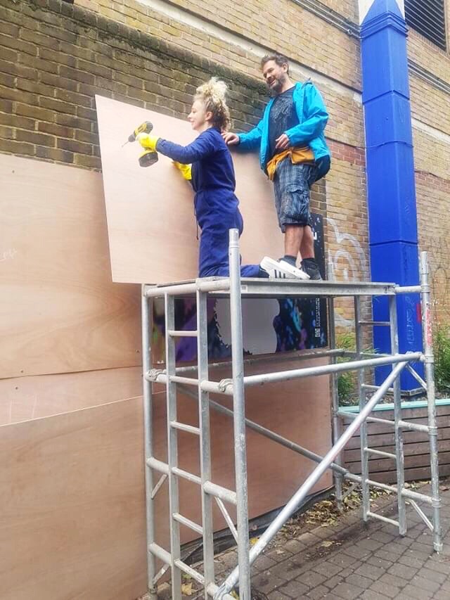 Three SoulD Art pieces, spanning over 12-foot square was revealed to replace the smaller jigsaw pieces dotted around Peckham, from the Bigger Picture art trail.