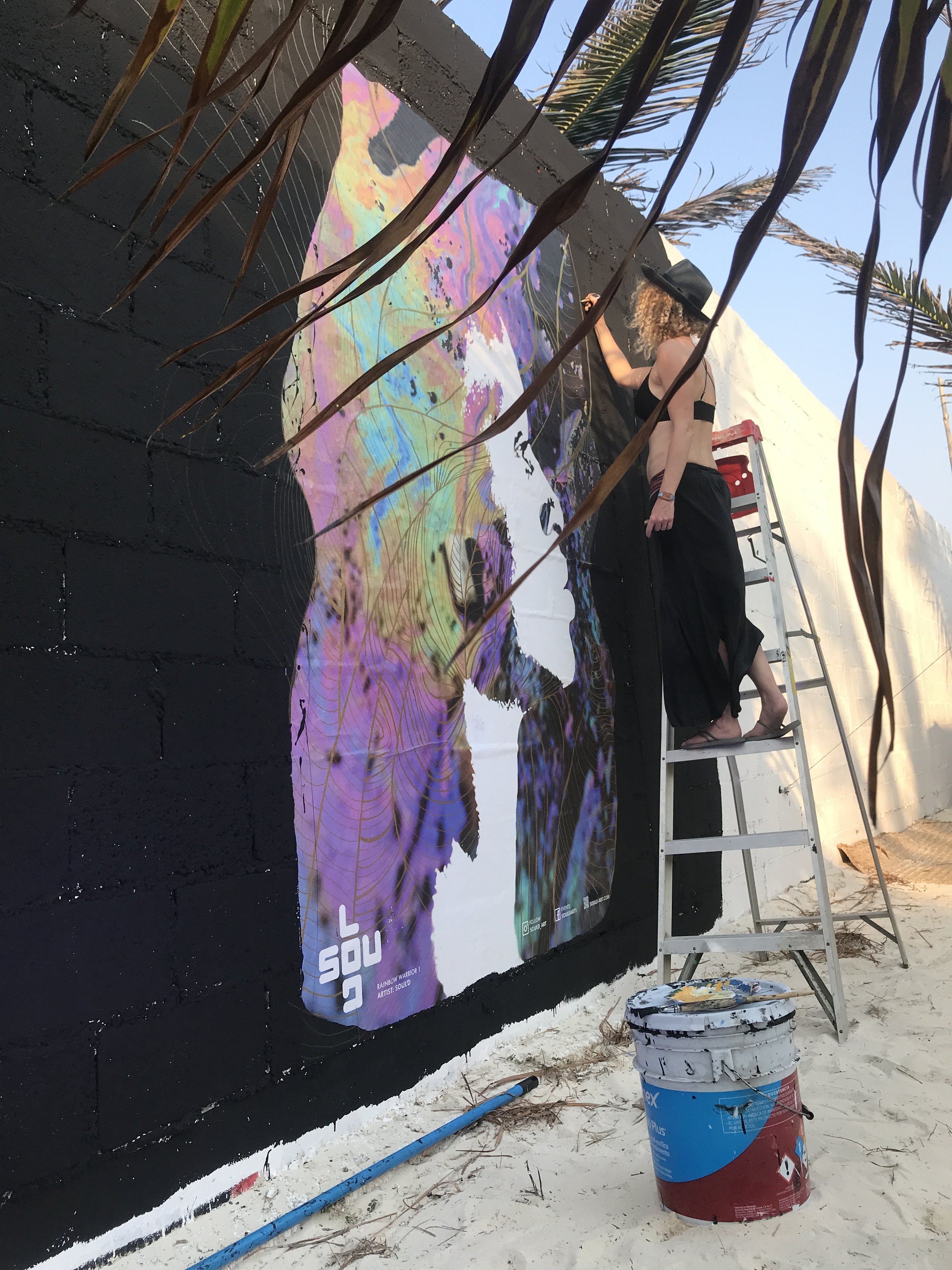 SoulD enjoy a whole week of live art, on the beach for Art With Me Festival. This festival was about helping bring ecological awareness and sustainability to Tulum and the whole planet. 