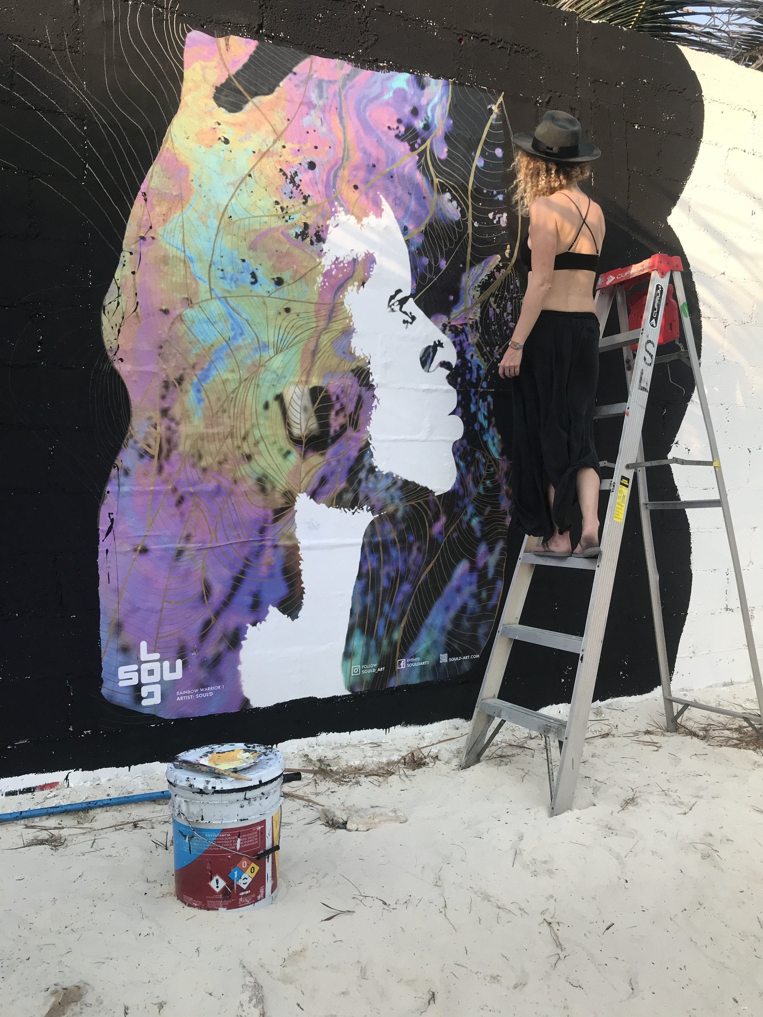 SoulD enjoy a whole week of live art, on the beach for Art With Me Festival. This festival was about helping bring ecological awareness and sustainability to Tulum and the whole planet. 