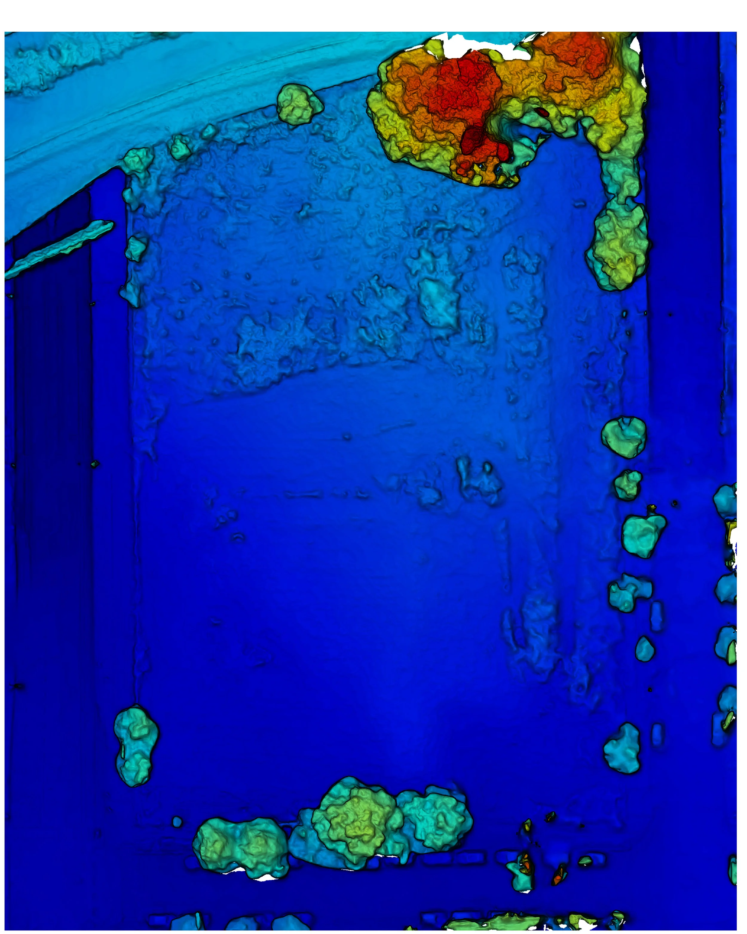 Topographic map generated from 600+ aerial photographs