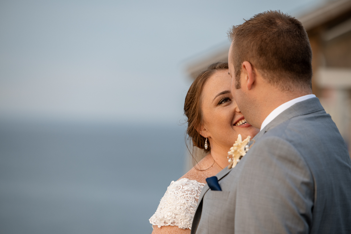 Wedding at Jennette's pier in Nags Head, NC