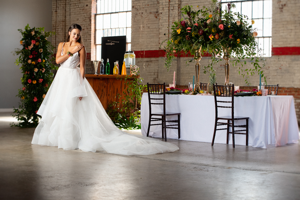  Styled Wedding Shoot at Studio 215 a local Fayetteville, NC wedding venue. 