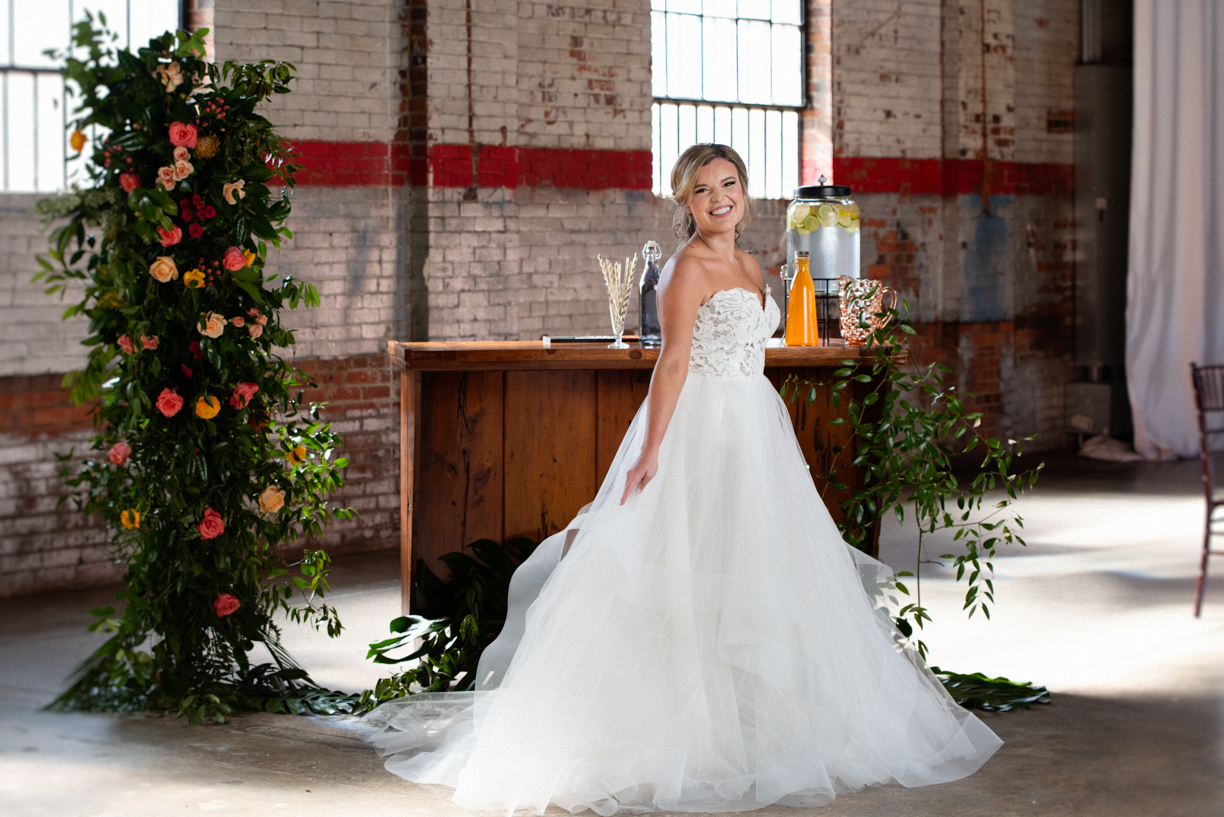  Styled Wedding Shoot at Studio 215 a local Fayetteville, NC wedding venue. 