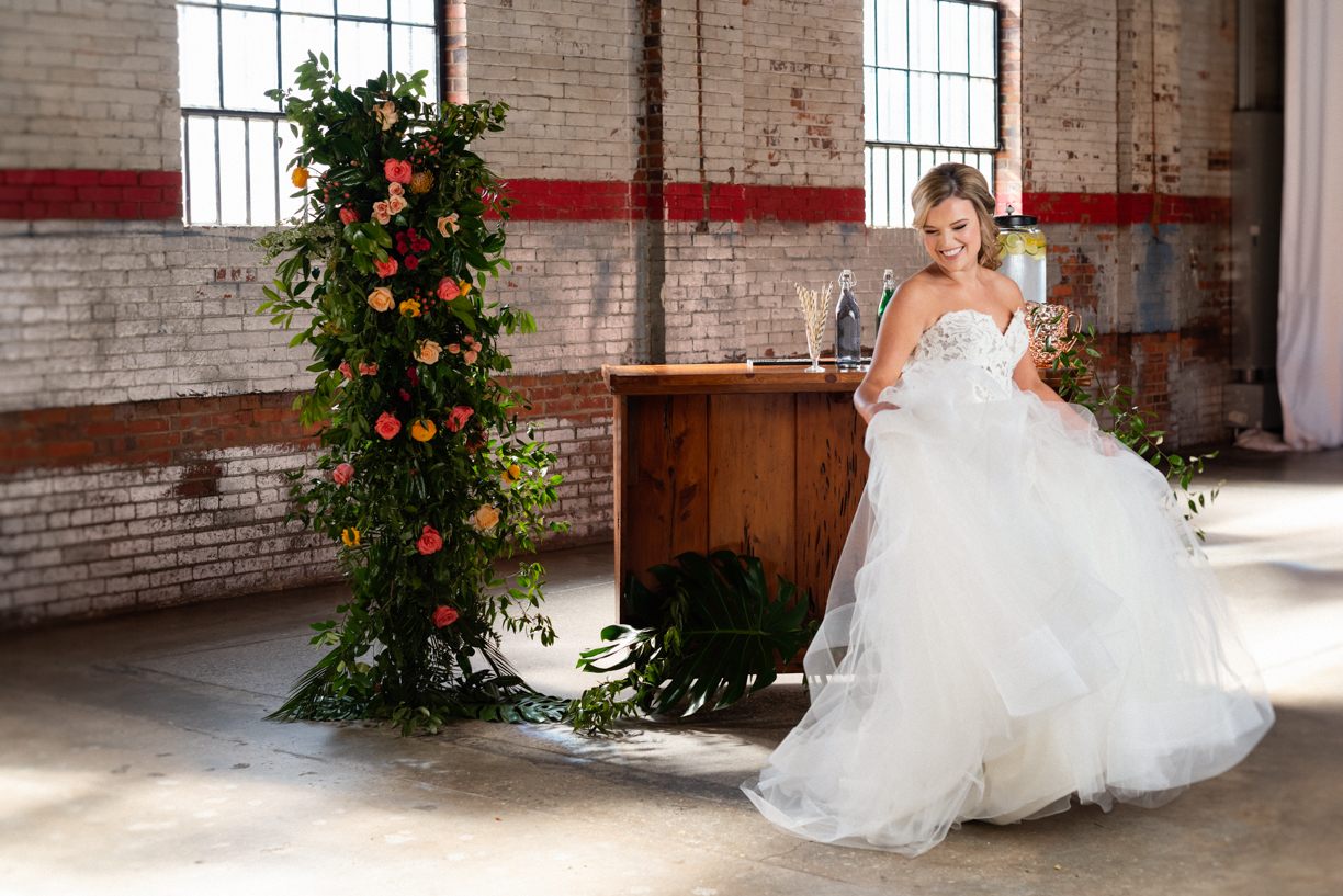  Styled Wedding Shoot at Studio 215 a local Fayetteville, NC wedding venue. 