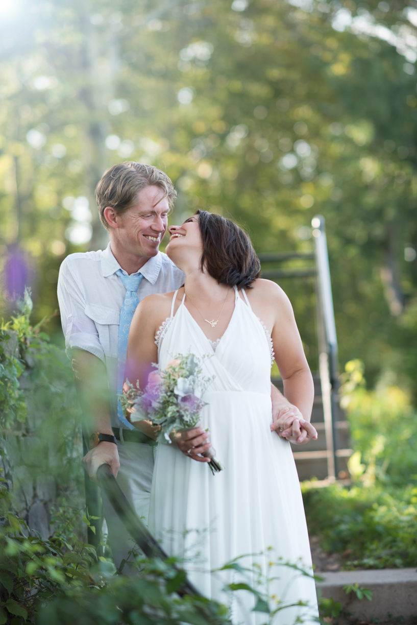  Bride and Groom at their wedding reception in Washington Crossing Inn. 