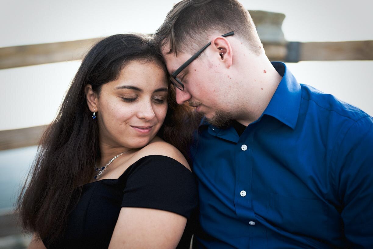  Offbeat Bride's engagement photos at PIlot mountain and Golden Road Vineyards. 