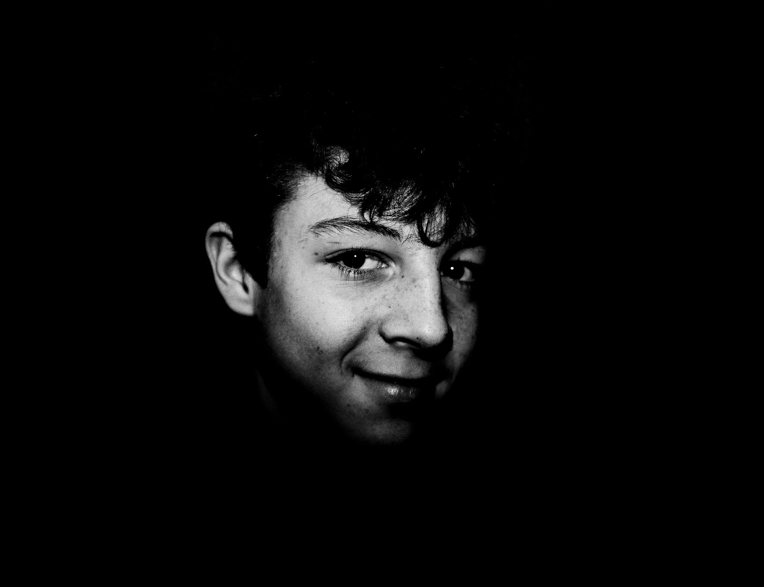 Portrait of my Son using Flash.
