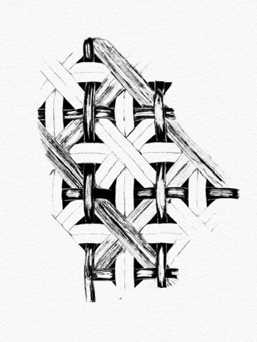 Based on the woven cafe chairs of Paris