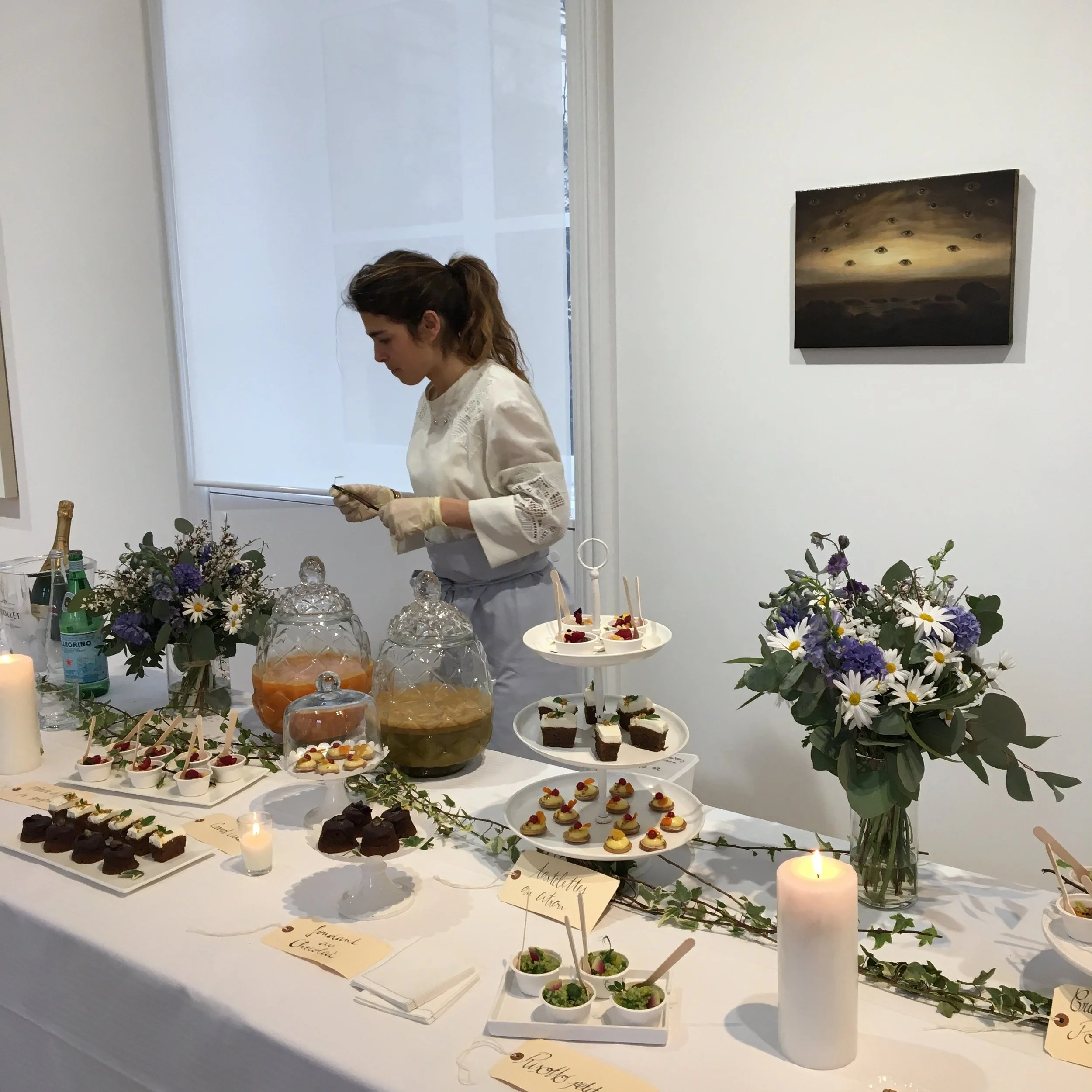 Galerie Perrotin - Buffet & Centres de tables