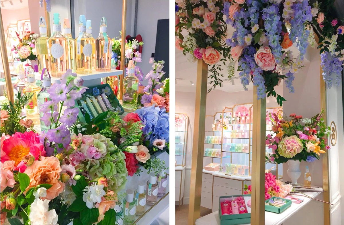 ROGER & GALLET — scénographie florale