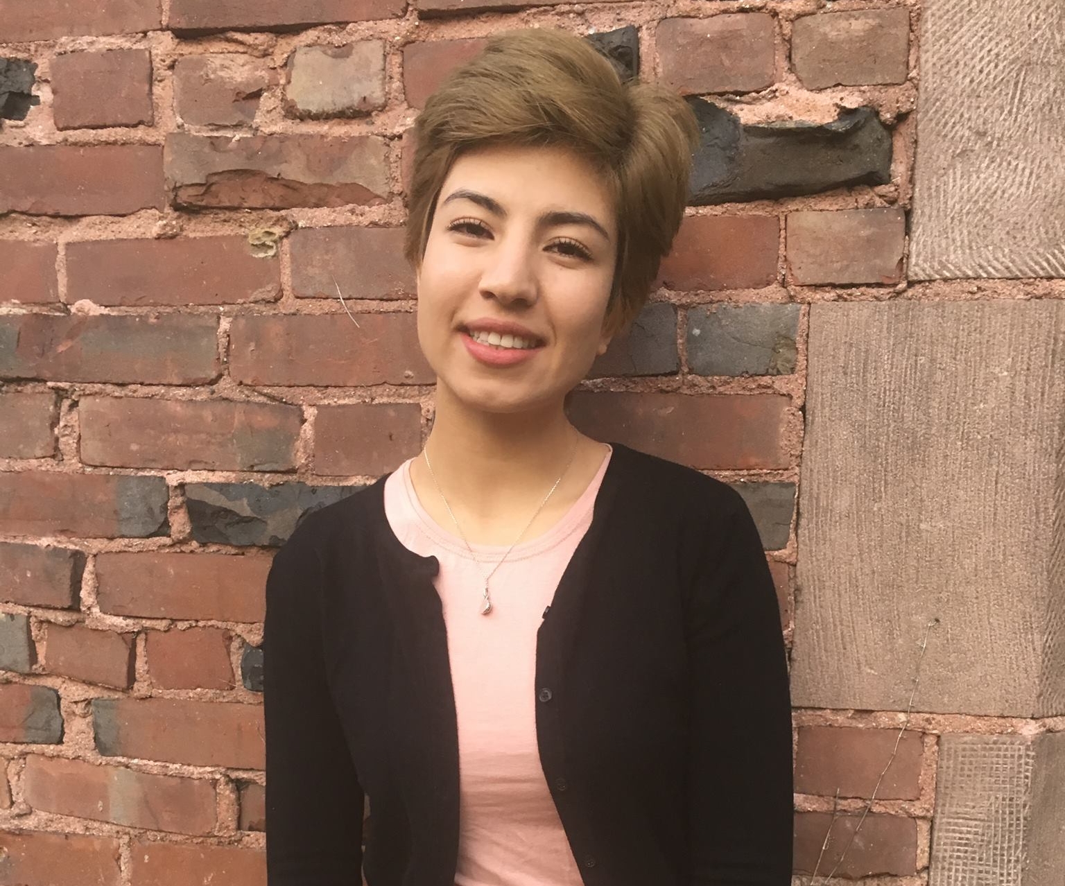 Photo by Ruth Wondimu '19 Sajia Darwish ’18 worked during the summer of 2016 to build a library in her hometown of Kabul, Afghanistan. 