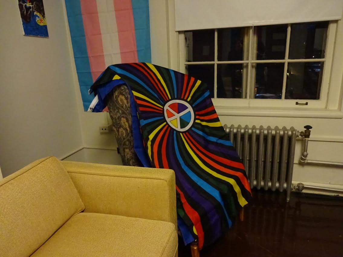 Photo by Shiloh Frederick ’17 The LGBTQIA Community’s lounge on the Mary Woolley Floor in Abbey.