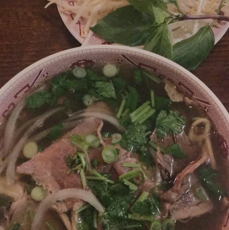 Photo by Christine Xiao ’21 A bowl of No. 25 Miss Saigon Pho, the most popular dish on the menu.
