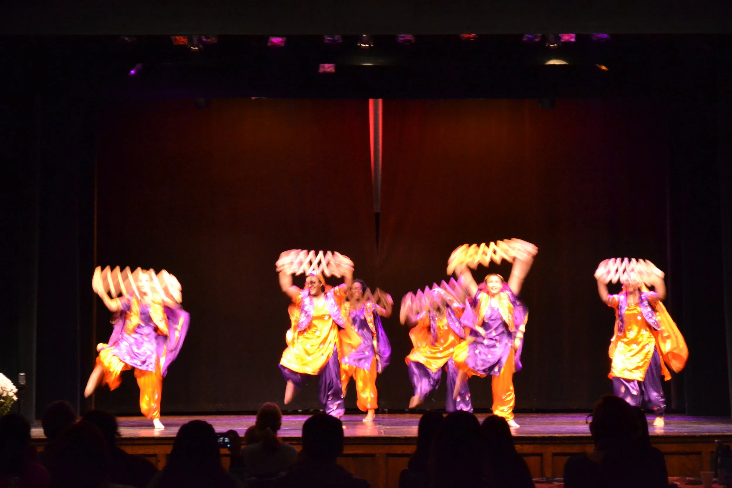 Photo by Flannery Langton ’22 MHC student dance group Bhangra performs a traditional Indian dance.