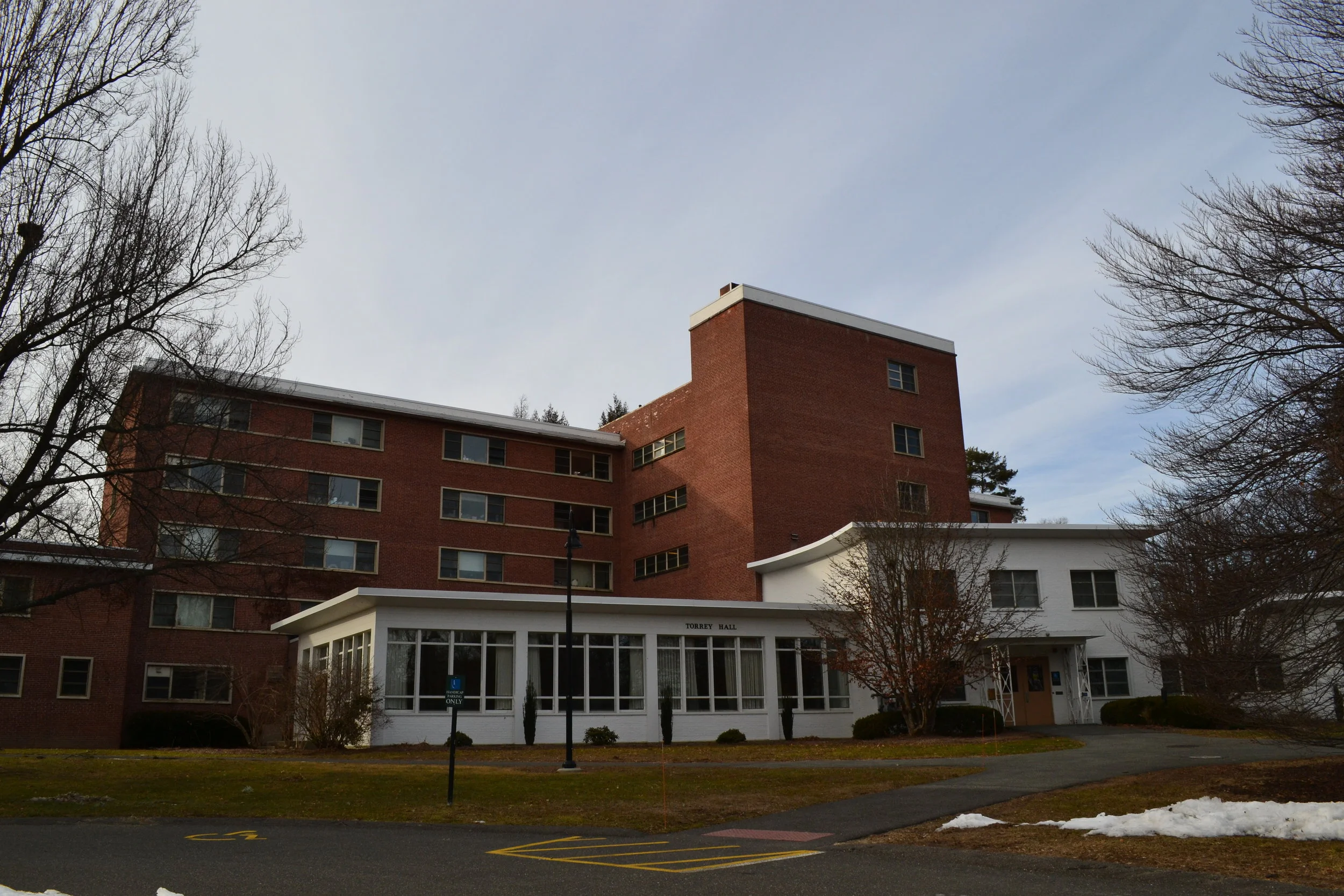 Photo by Flannery Langton ’22 Torrey Hall will be the home of the Lyons’ Nation Living Learning Community for student-athletes and sports enthusiasts starting this fall.