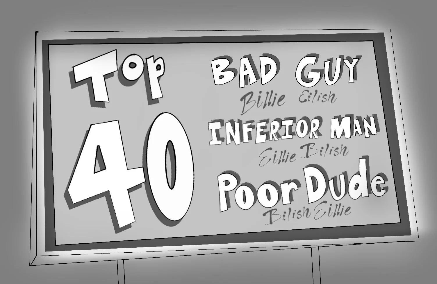 Pop music charts are homogeneous and uninspiring