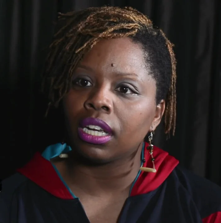 Caption: Patrisse Cullors pictured above.