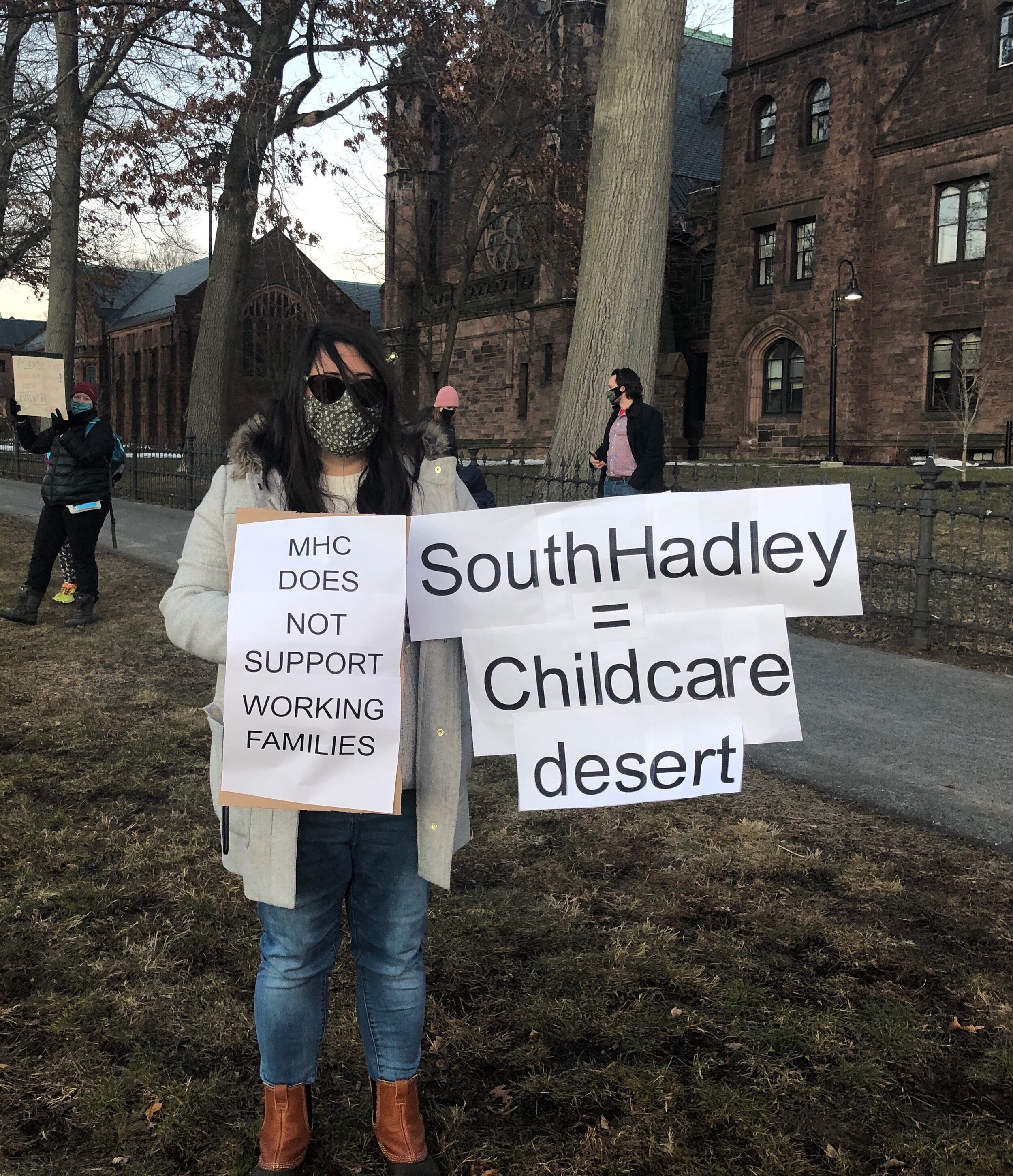  Gorse Children's Center closure protests.  Photos by Kate Turner '21.