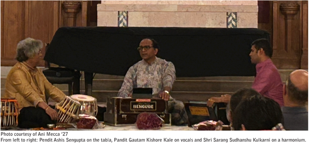 Popular music of India in concert at Mount Holyoke College