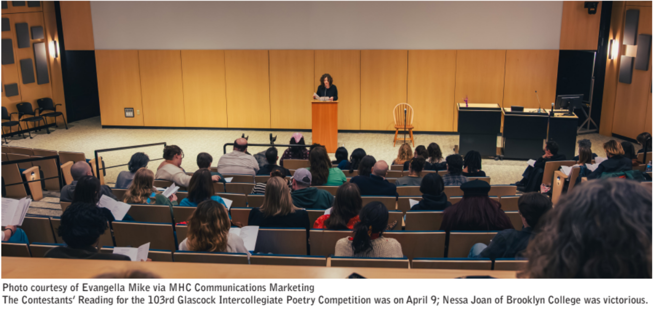 103rd Glascock Intercollegiate Poetry Competition names Nessa Joan winner