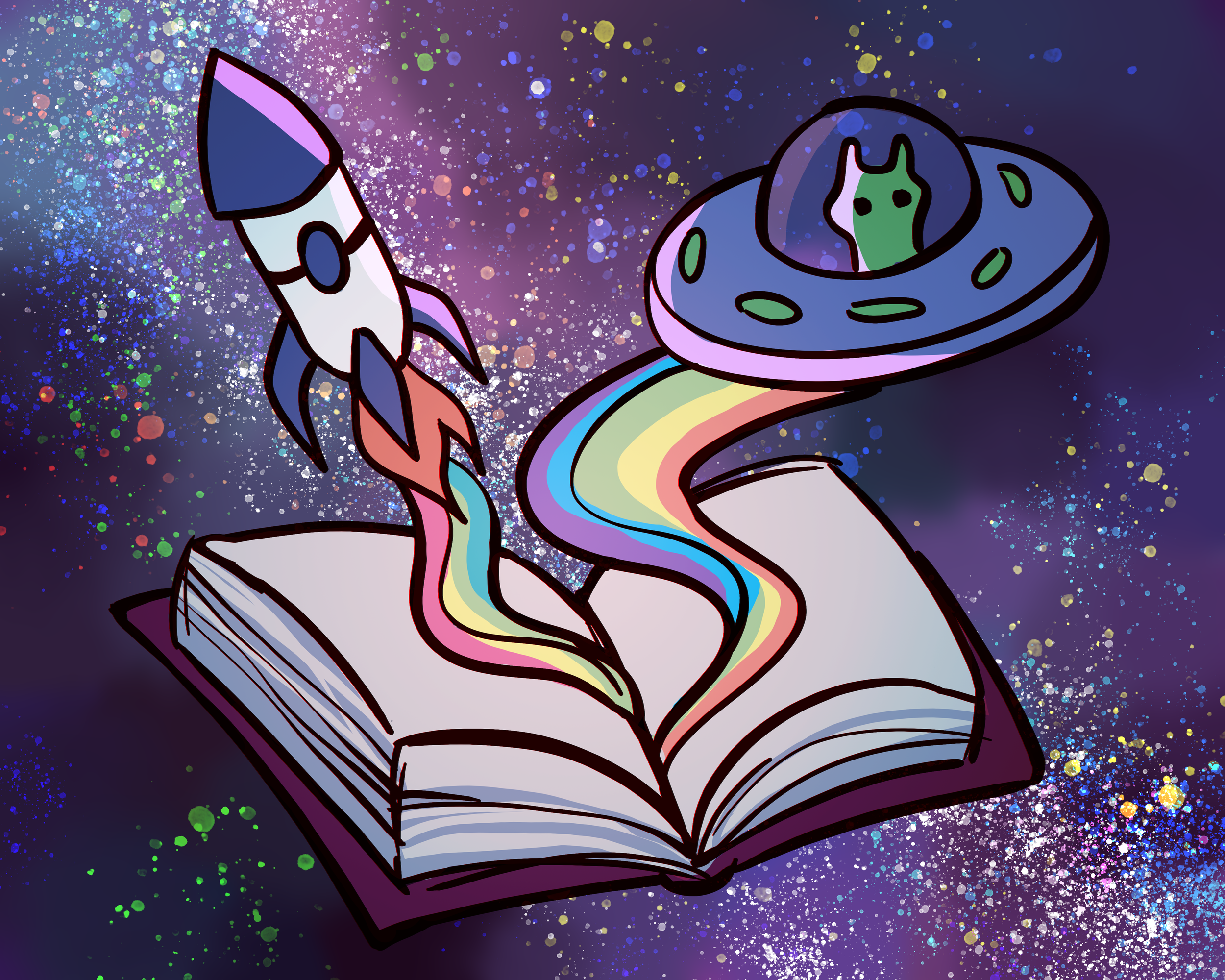 Copy of BOOKS, Sci-Fi Graphic by Audrey Hanan '28.png