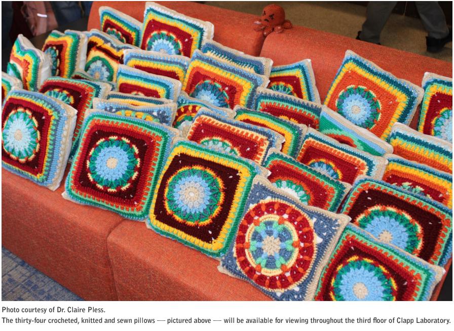 Temperature pillow project unveiled at Clapp Laboratory party