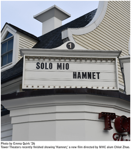 Mount Holyoke alum Chloé Zhao’s ‘Hamnet’ wraps up run at Tower Theaters