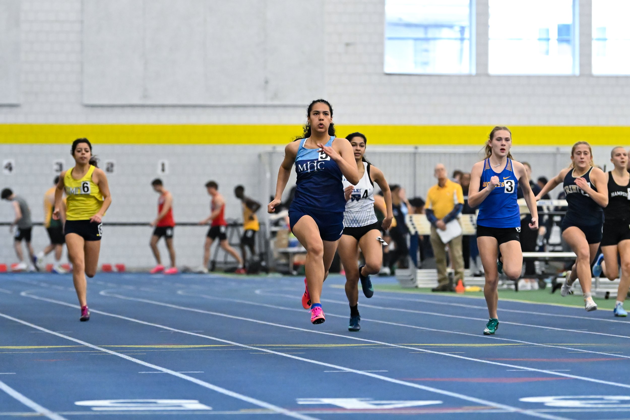 MHC Track & Field athletes break personal records at Amherst Spring Fling