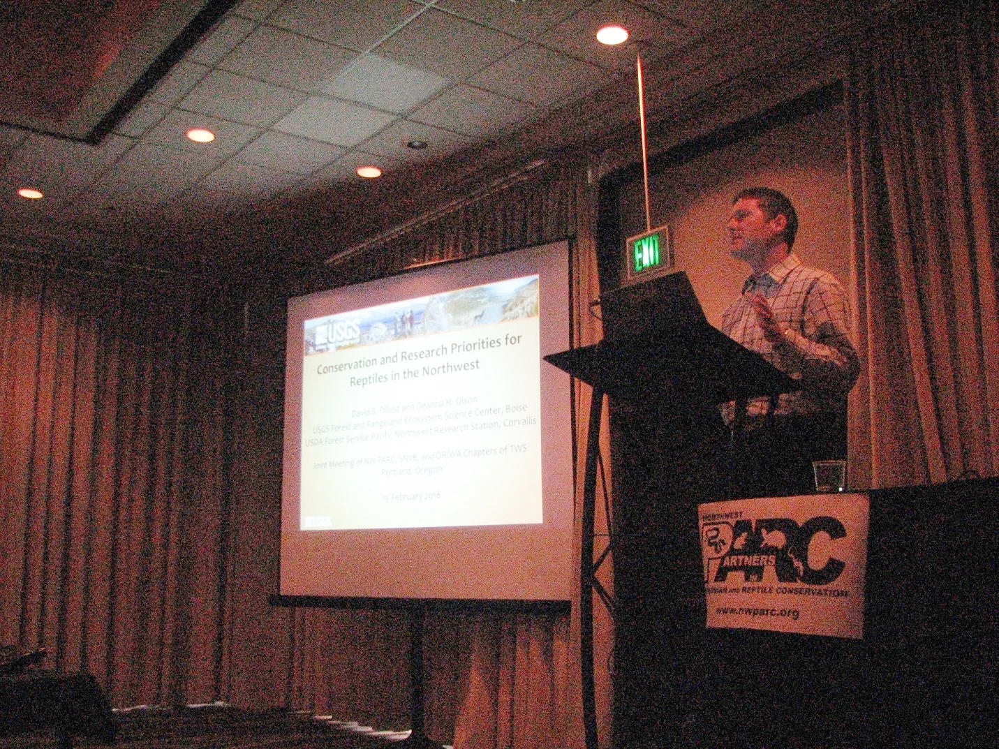 David Pilliod at the Reptile session, February 15, 2018.