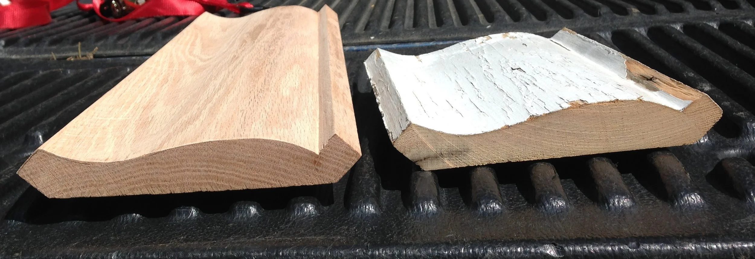 Custom moulding made to match the existing on a home in Illinois