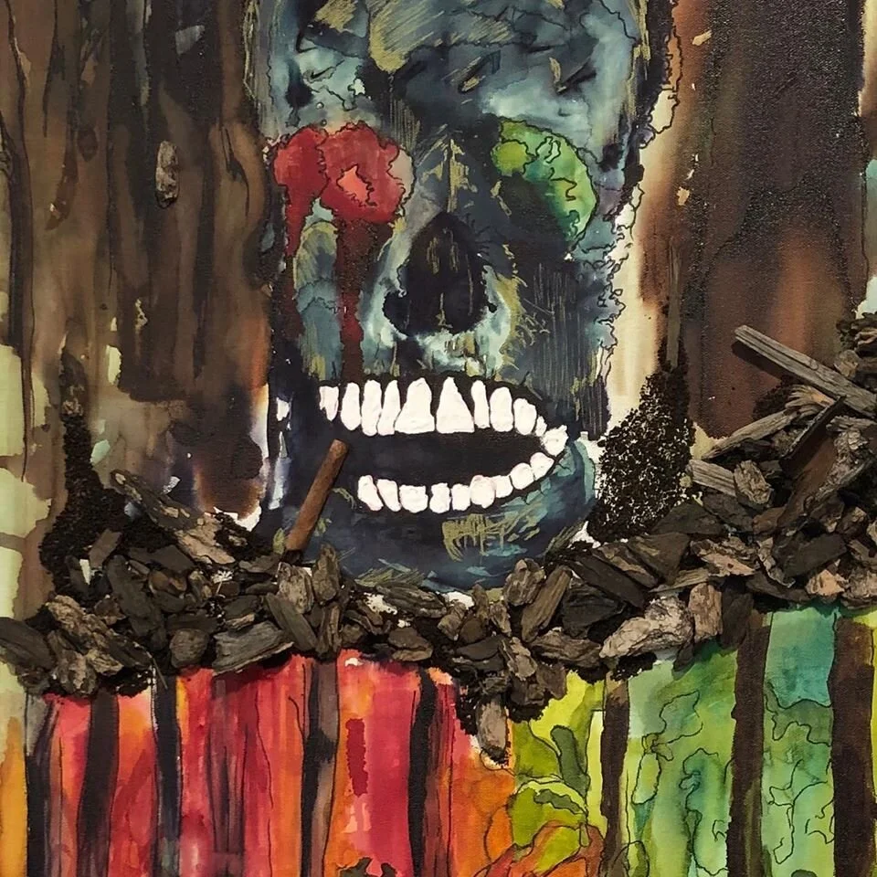 "Upside Down World" artist Sandy Mccabe