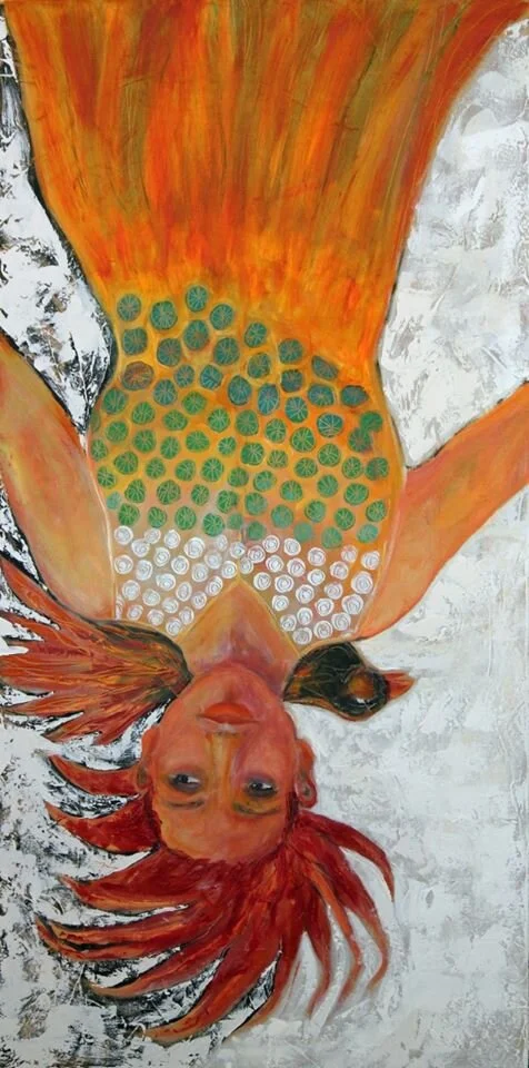 "Hanging from the Monkey Bars" Artist Mary Mansfield