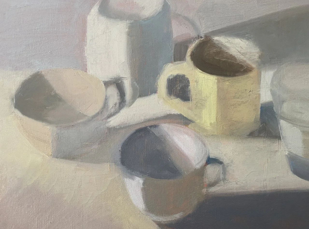 White Cups in Oil