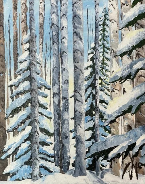 Winter Aspens