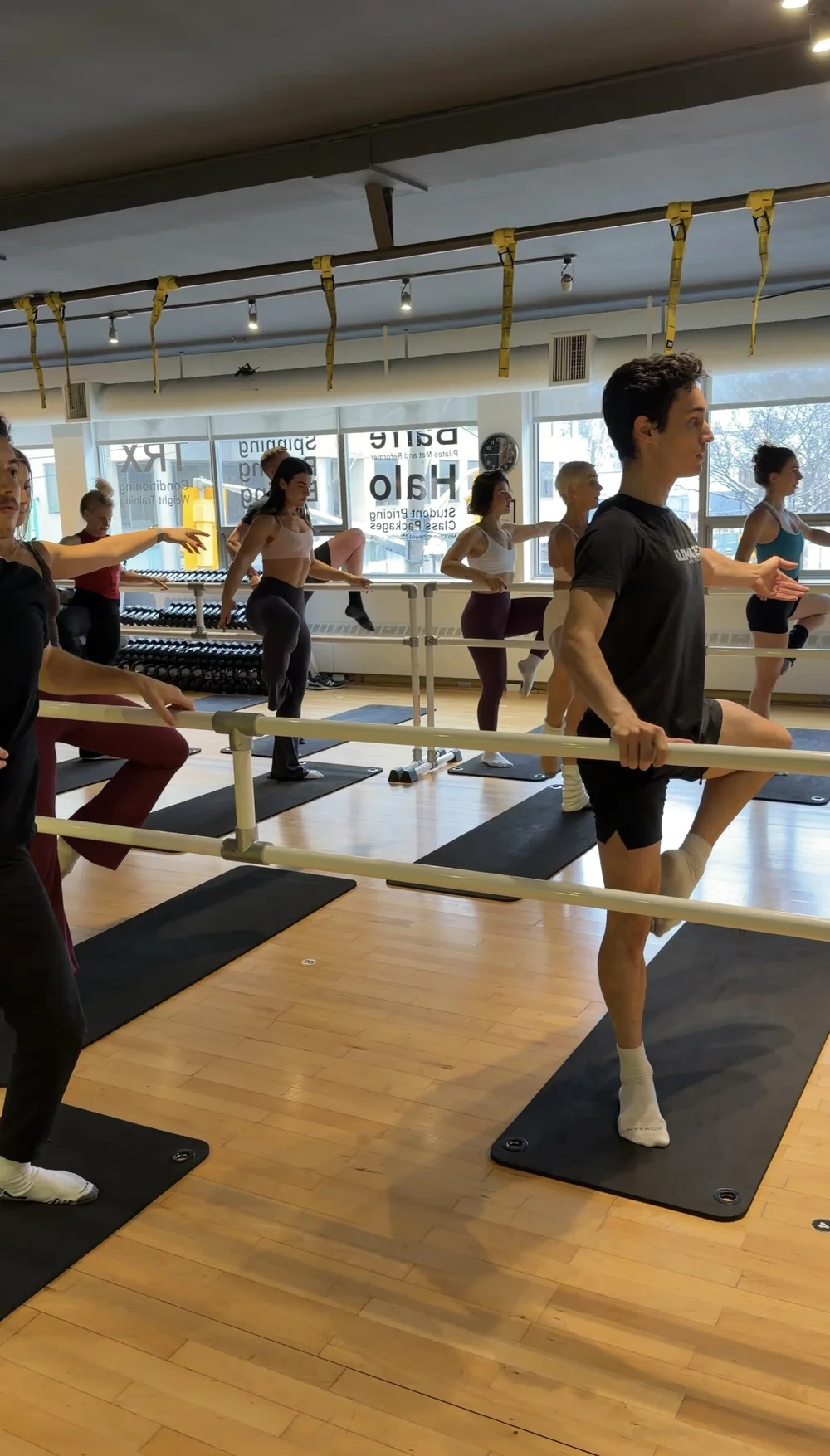 Group fitness studio at Ultimate Athletics