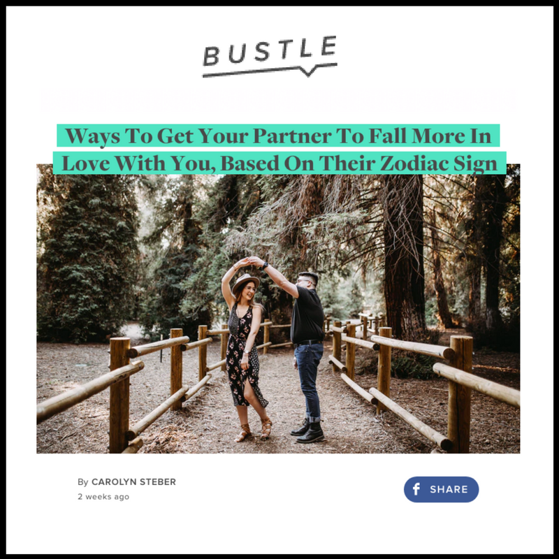 BUSTLE | Ways to Get your Partner to Fall More in Love with you, Based on their Zodiac Sign