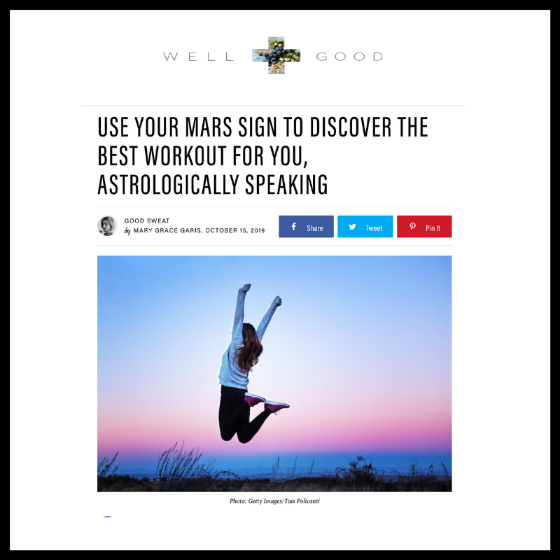Use Your Mars Sign to Discover the Best Workout for You, Astrologically Speaking (Copy)