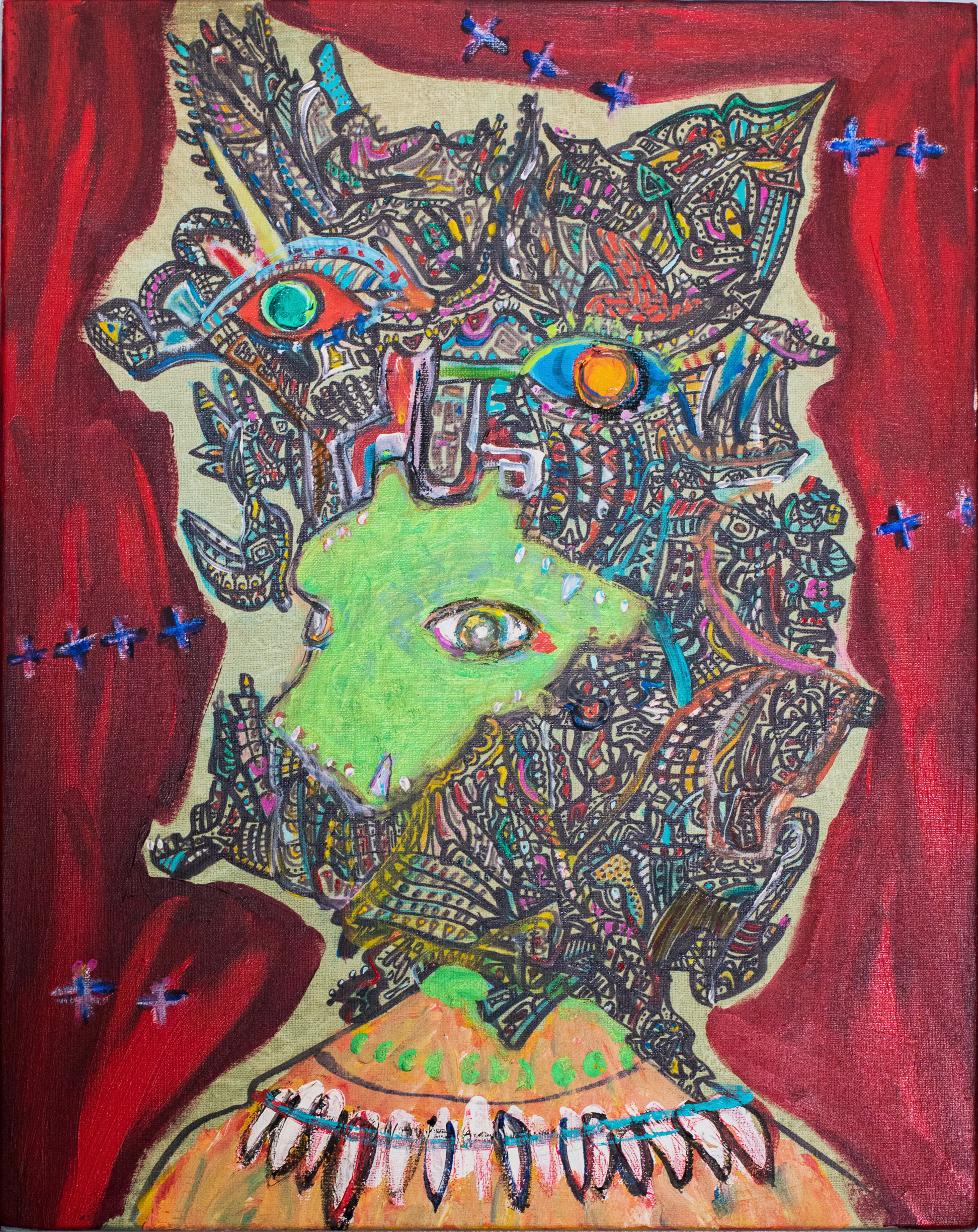    " GERMS "    16 × 20 in  2016 