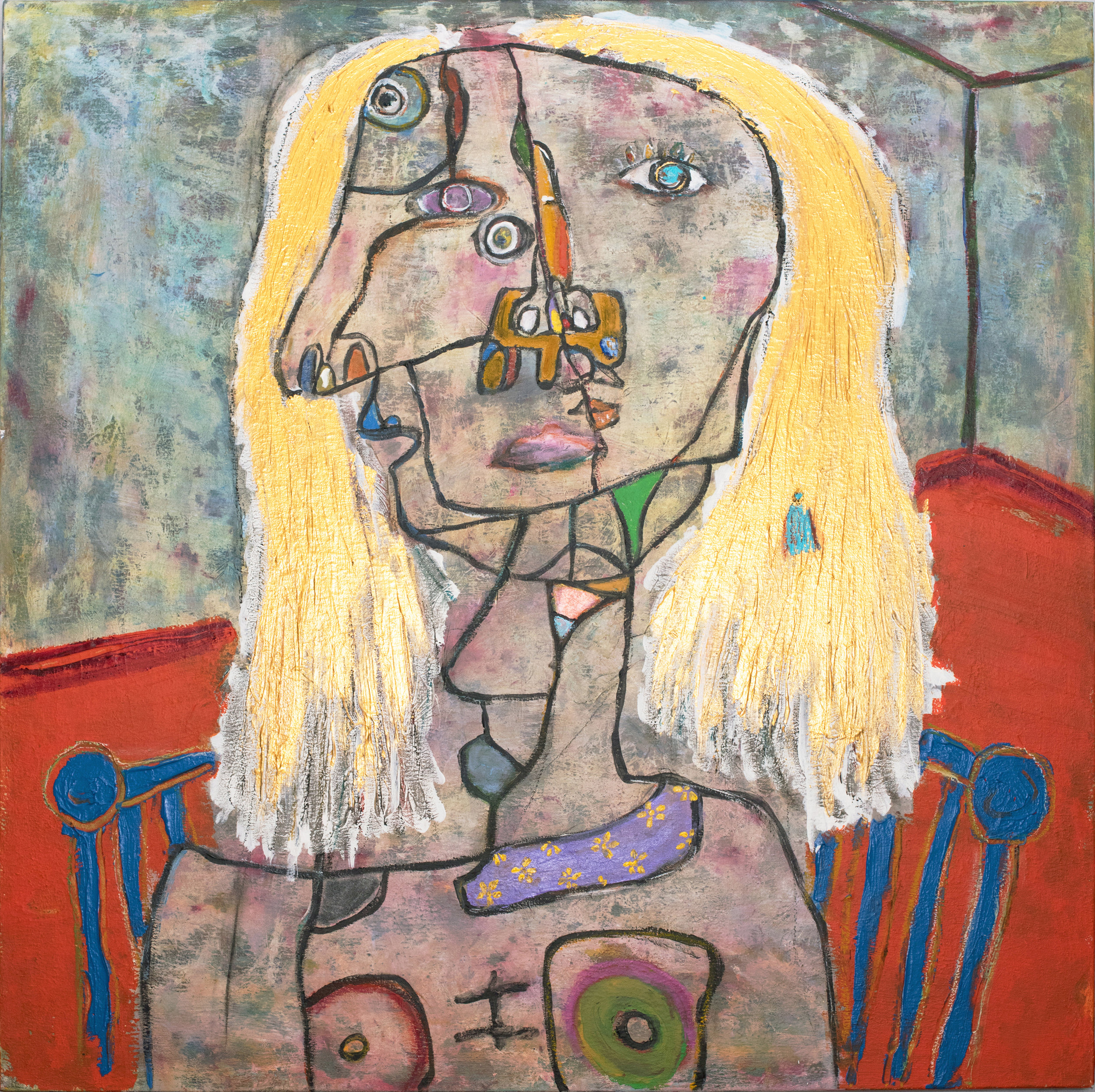    " Woman "    36 × 36 in  2017 