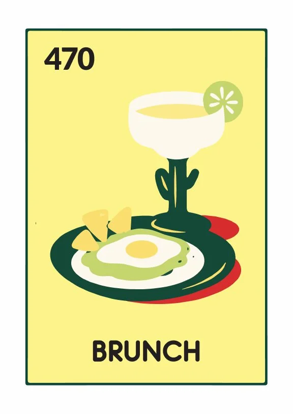 Loteria Card Brunch Menu