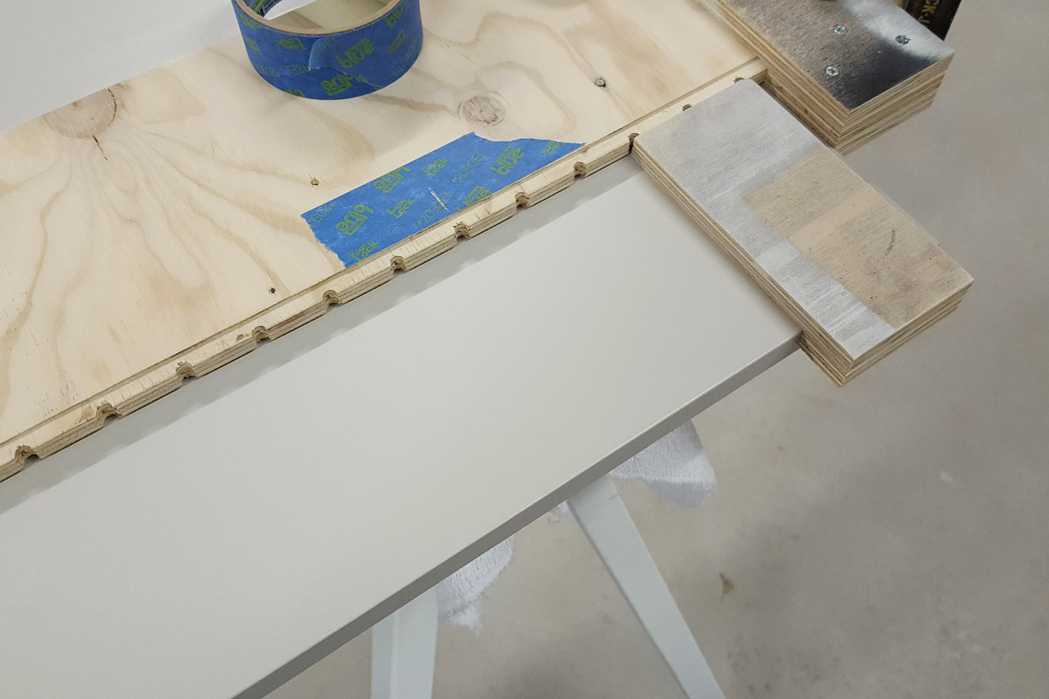 Shelf pin hole jig with spacer block - CG&H Builders Inc.