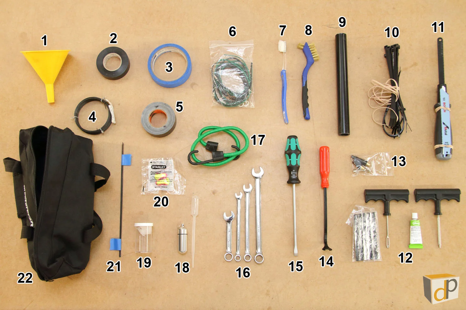 Photo #5 - Contents of Black Mastercraft Case (Item #1 in Photo #4)